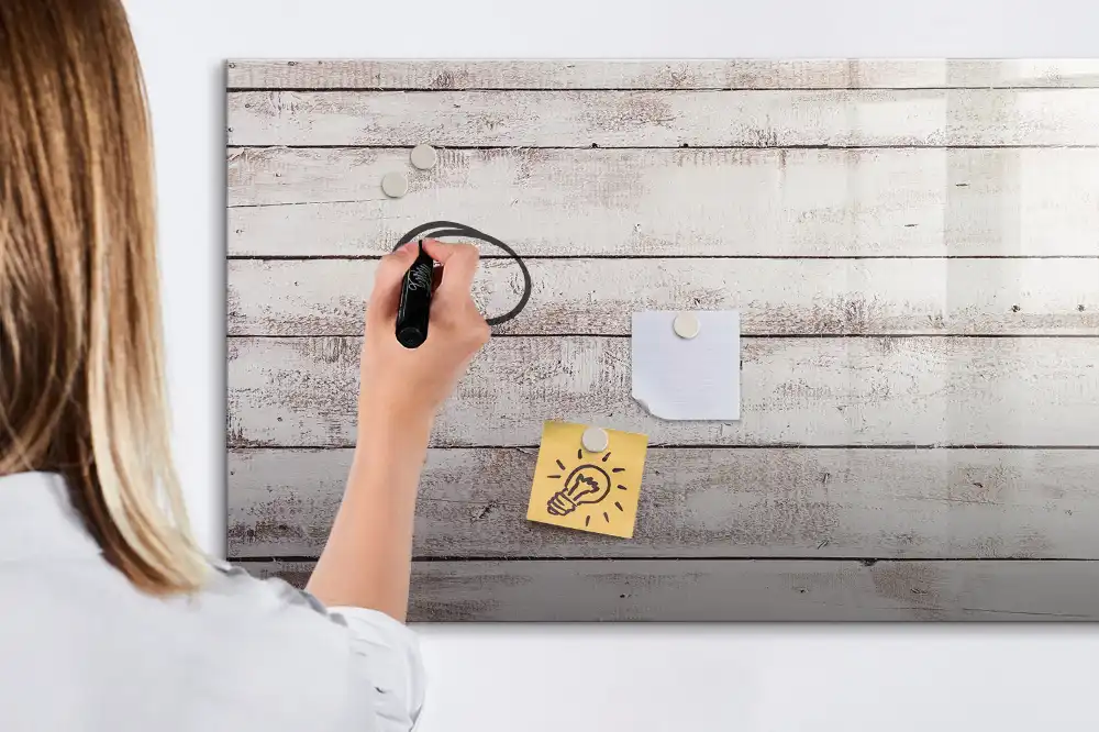 Magnetická kreslící tabule pro děti se vzorem dřevěných desek