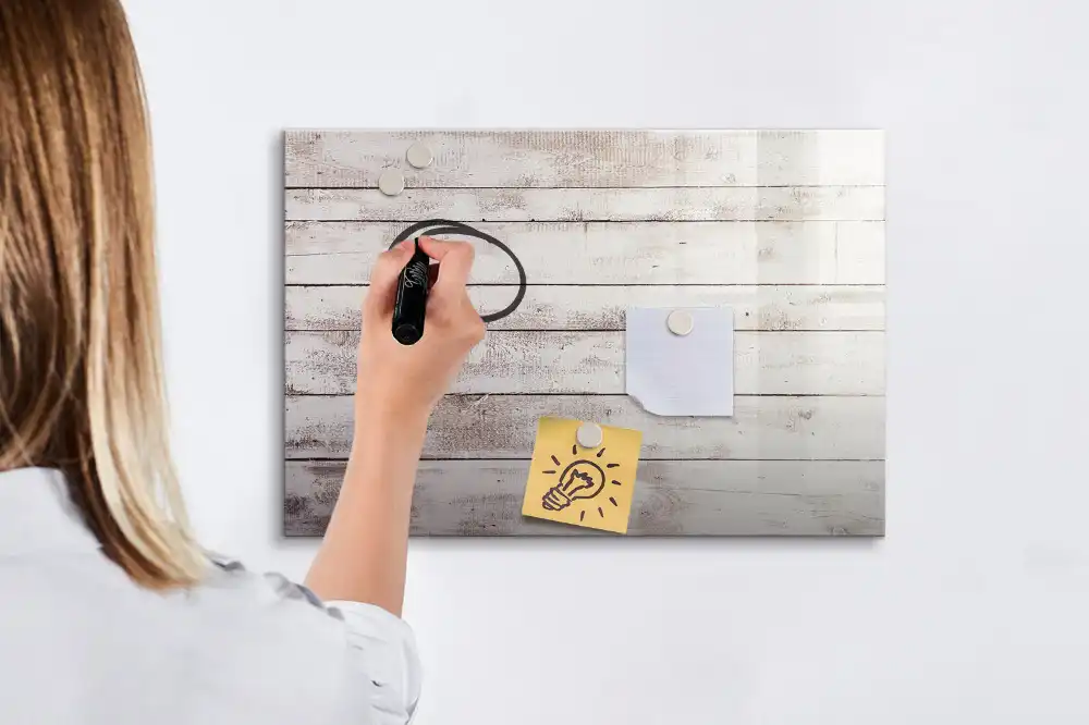 Magnetická kreslící tabule pro děti se vzorem dřevěných desek