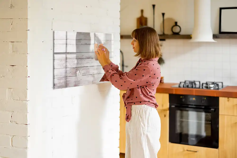 Magnetická kreslící tabule pro děti se vzorem dřevěných desek