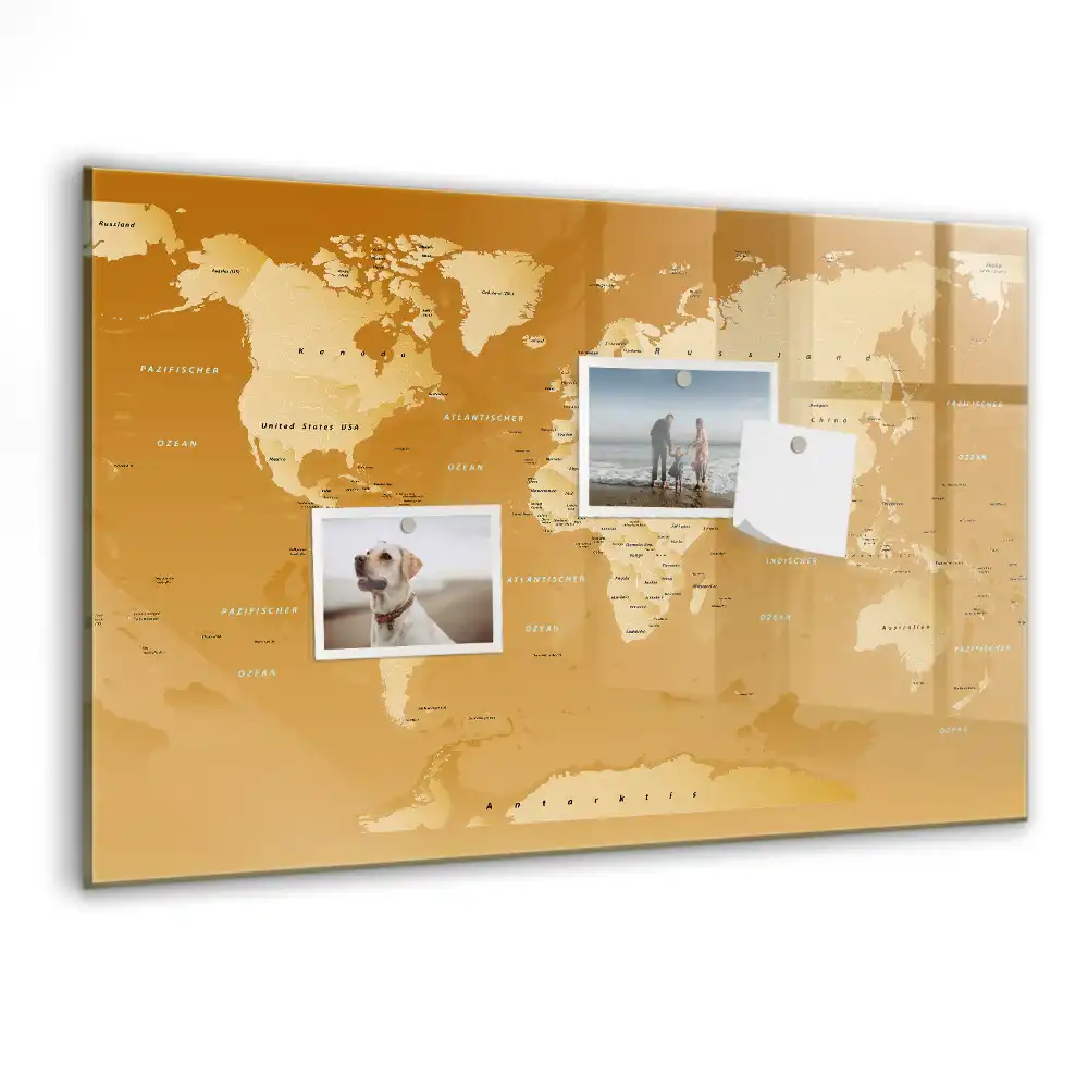 Magnetická tabule na kreslení moderní mapa světa