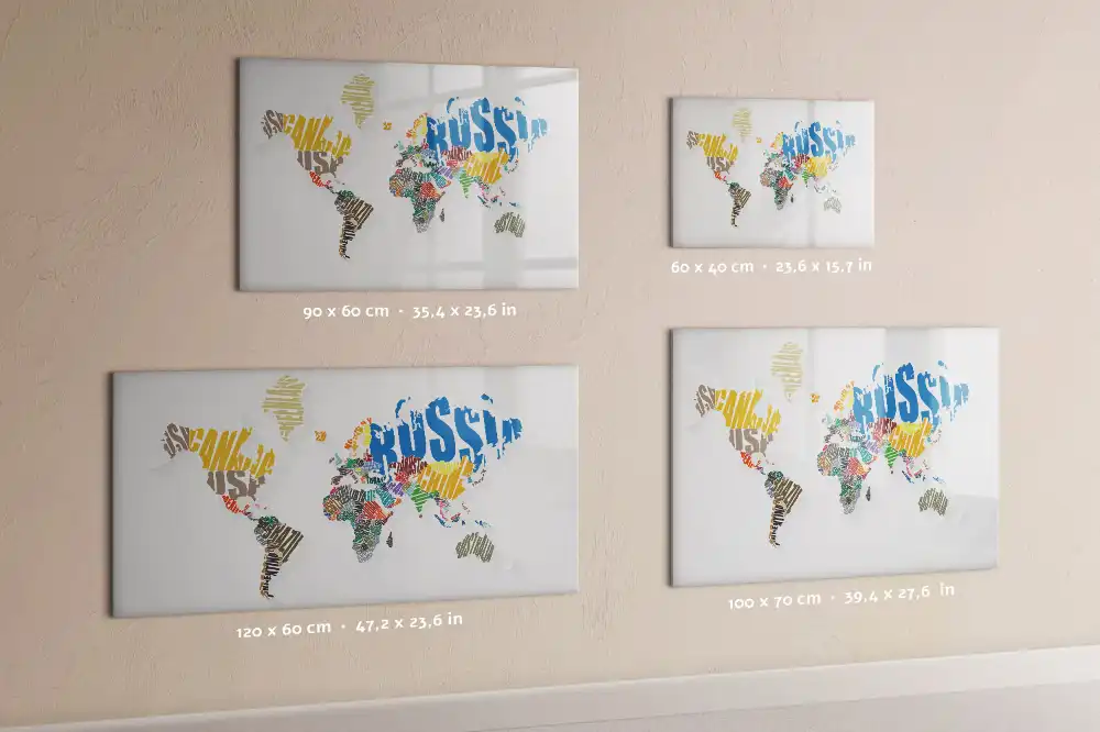 Dětská magnetická kreslící tabule s mapou světa