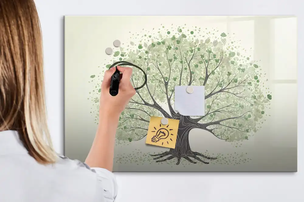 Magnetická kreslicí tabulka zelený strom