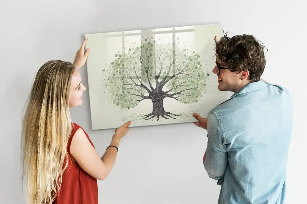 Magnetická kreslicí tabulka zelený strom