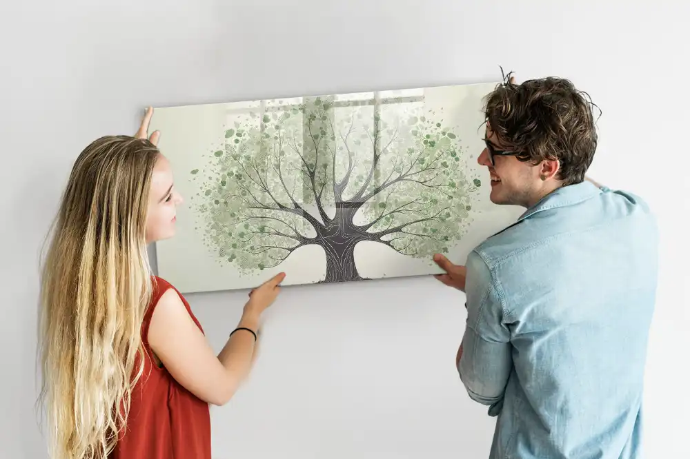 Magnetická kreslicí tabulka zelený strom