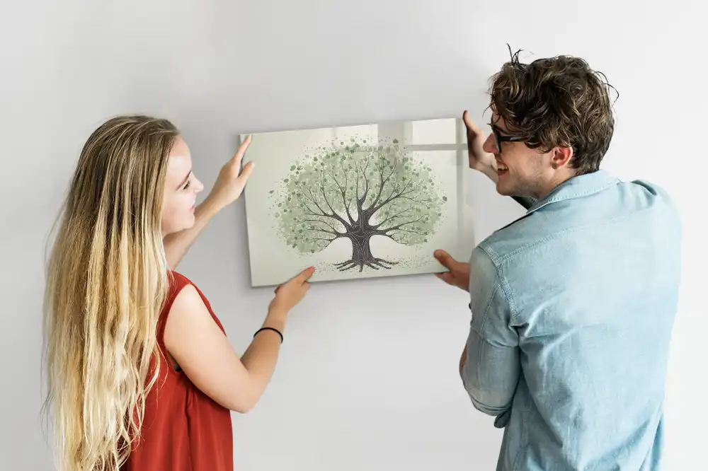 Magnetická kreslicí tabulka zelený strom