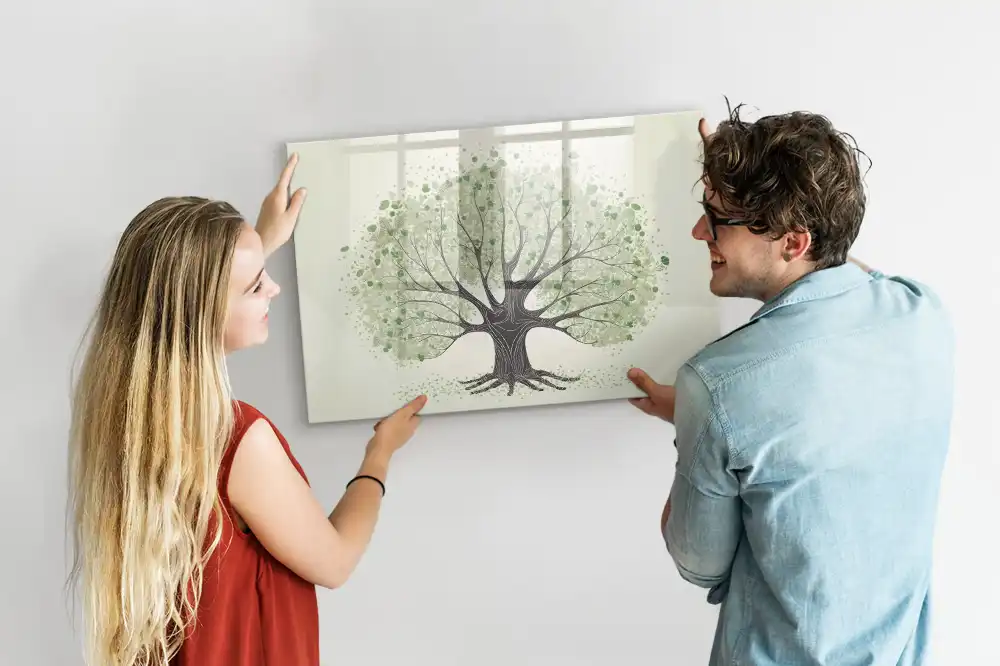 Magnetická kreslicí tabulka zelený strom