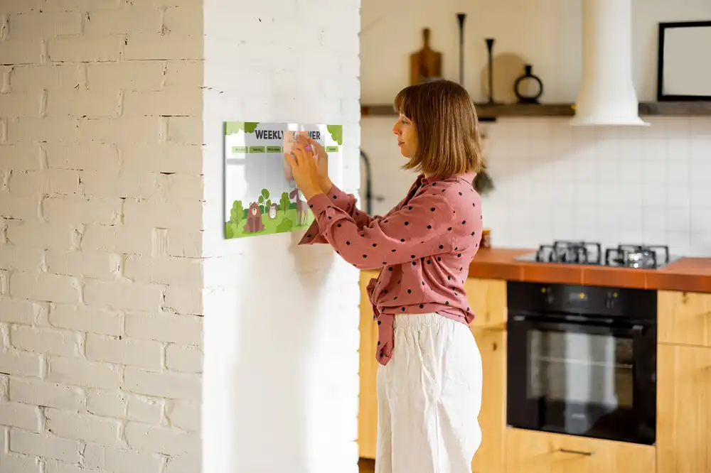Magnetická kreslící tabule pro děti na plánování lekcí a školních aktivit