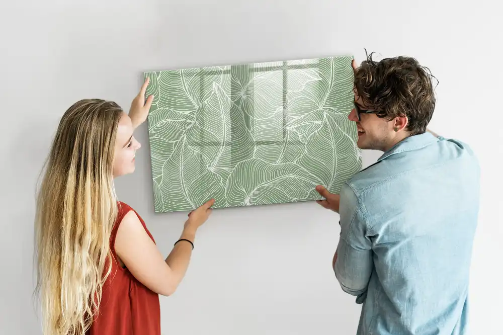 Dětská magnetická kreslící tabule s motivem listů