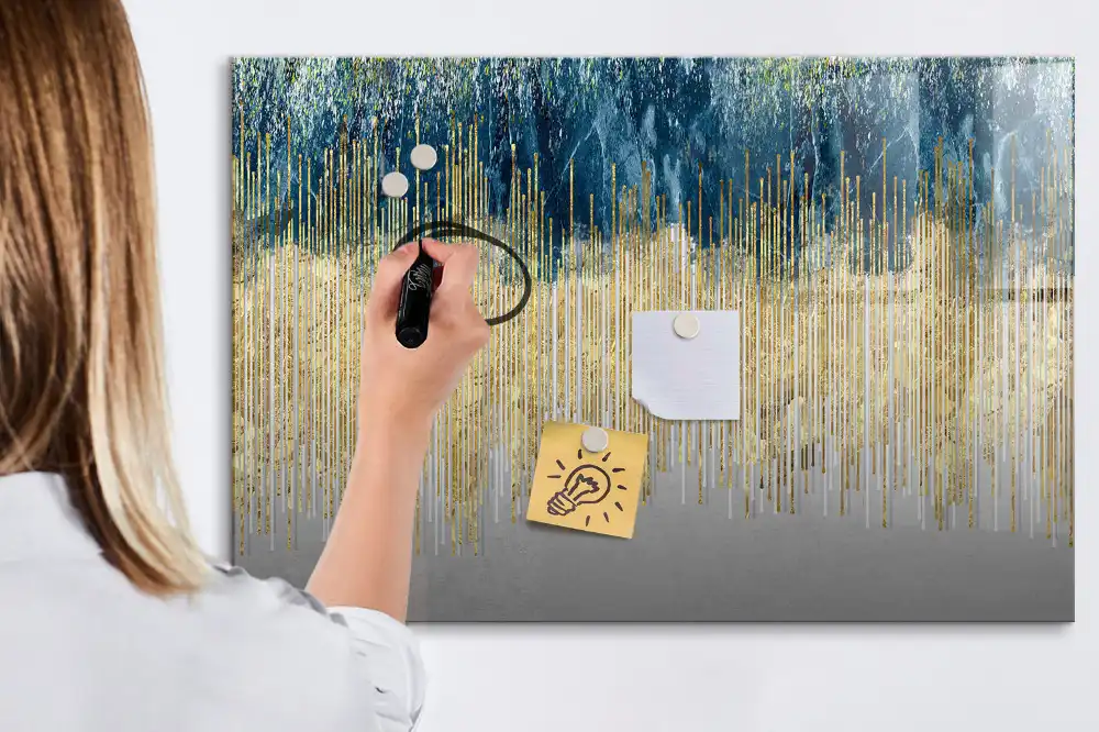 Magnetická kreslící tabule pro děti s dekorativním grafickým vzorem