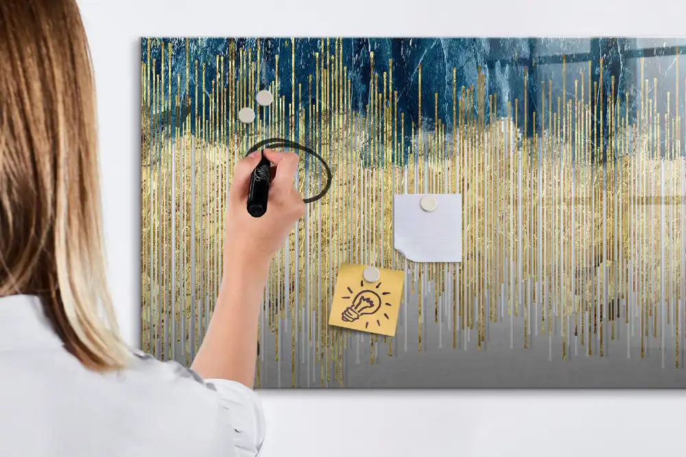 Magnetická kreslící tabule pro děti s dekorativním grafickým vzorem