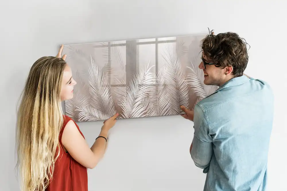 Magnetická kreslící tabule pro děti s motivem tropických listů
