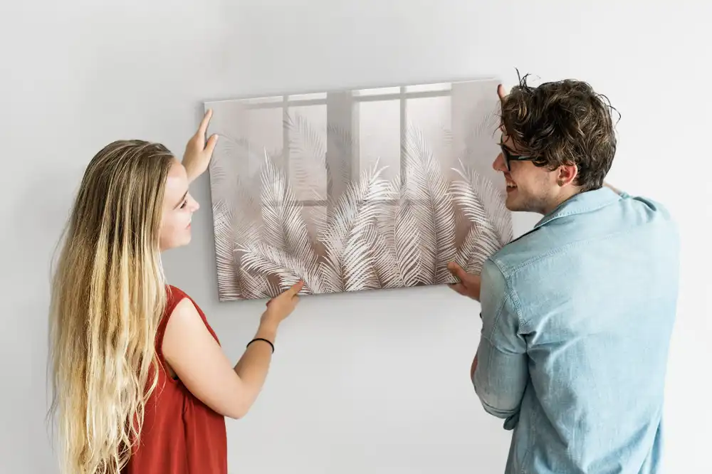 Magnetická kreslící tabule pro děti s motivem tropických listů