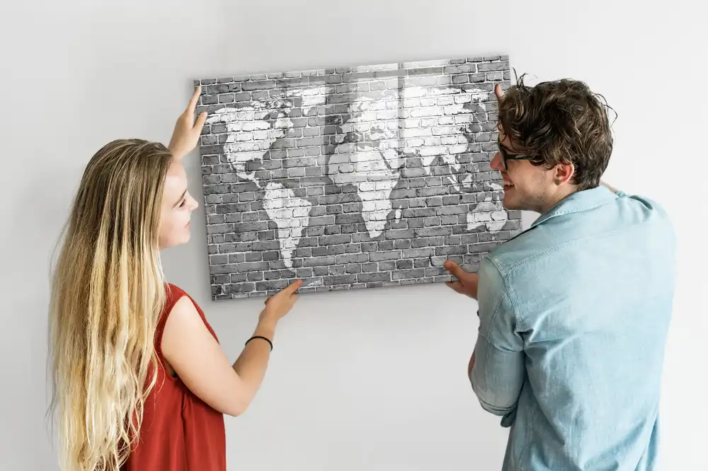 Magnetická kreslící tabule pro děti s motivem mapy světa