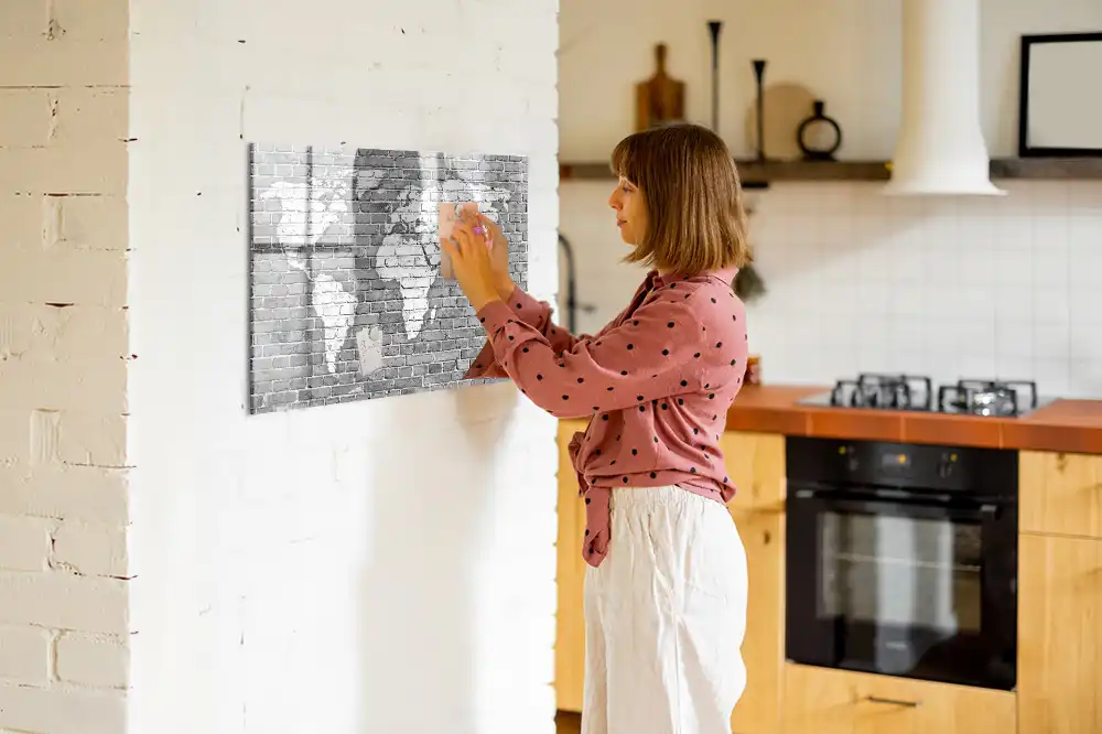 Magnetická kreslící tabule pro děti s motivem mapy světa
