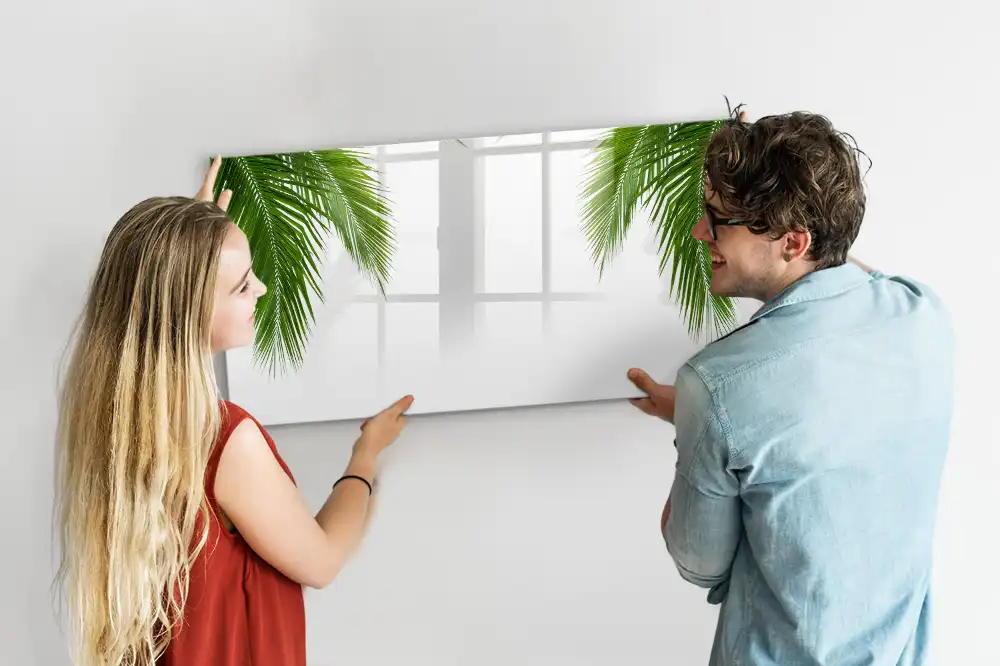 Magnetická kreslicí tabule s motivem palmy a přírodní zeleně