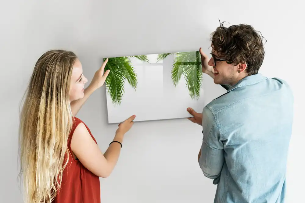 Magnetická kreslicí tabule s motivem palmy a přírodní zeleně