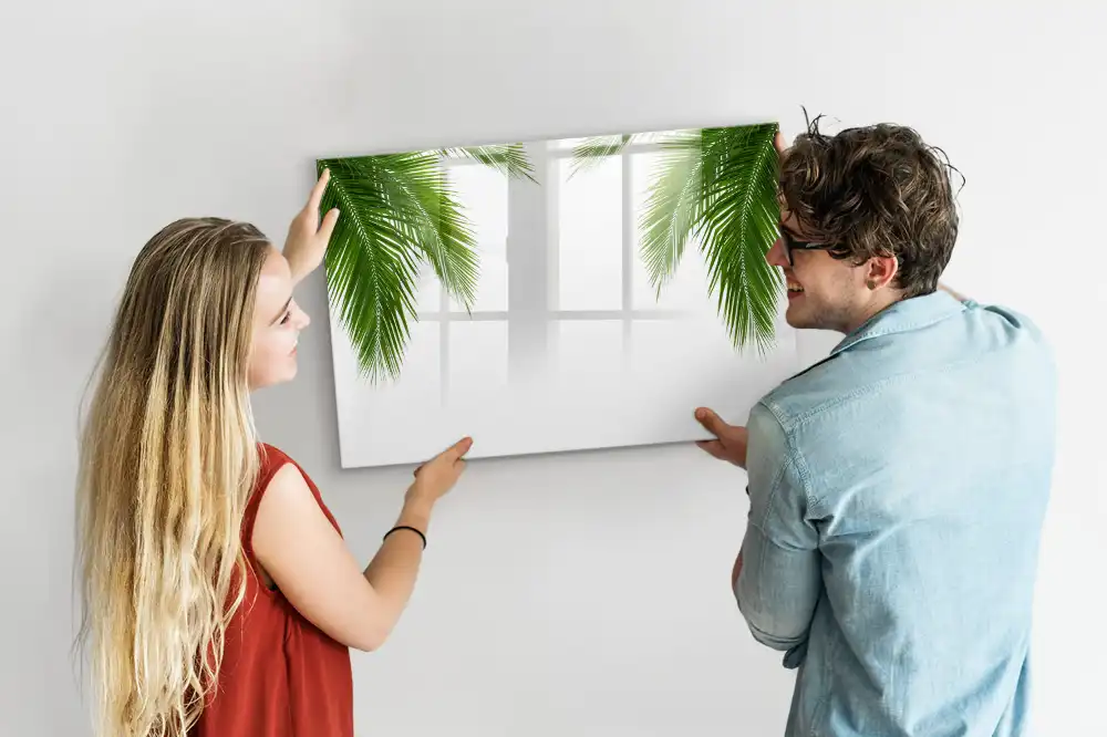 Magnetická kreslicí tabule s motivem palmy a přírodní zeleně