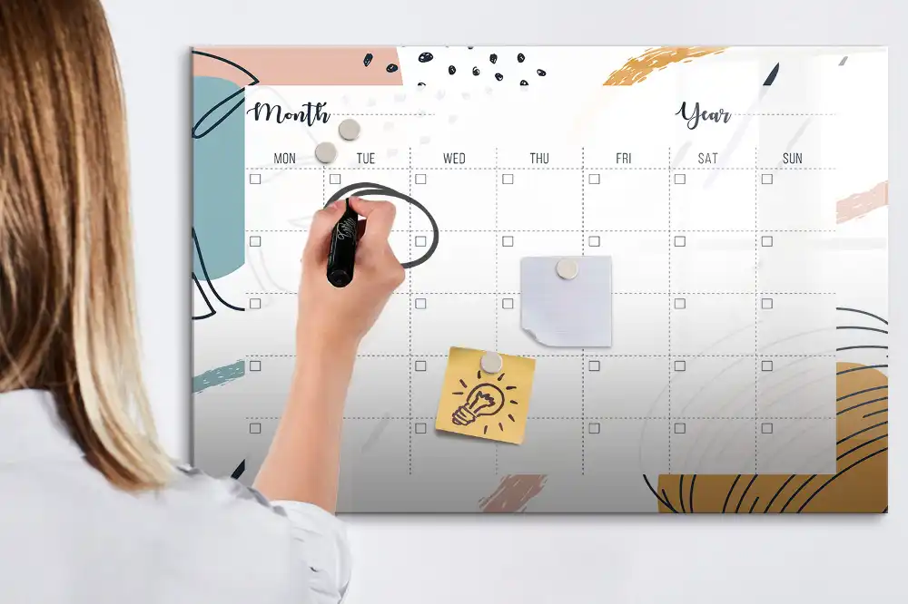 Magnetická kreslicí tabule pro děti a organizér pro práci