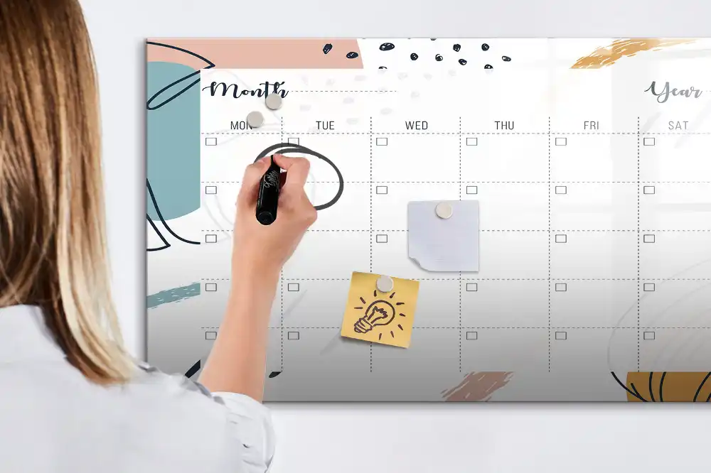 Magnetická kreslicí tabule pro děti a organizér pro práci