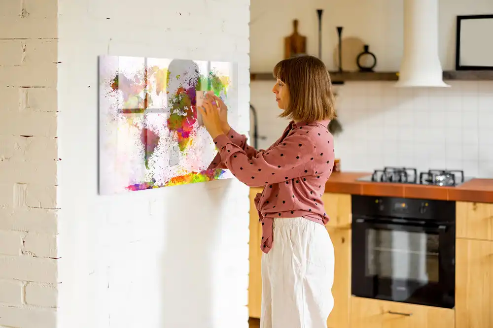 Magnetická akvarelová tabule s mapou kontinentů