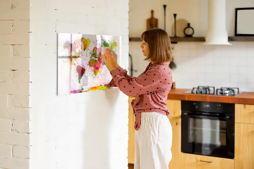 Magnetická akvarelová tabule s mapou kontinentů