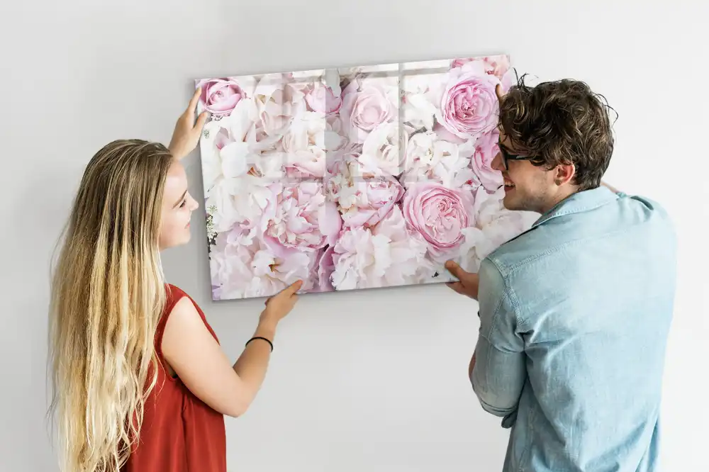Magnetická kreslící tabule pro děti s motivem květinových větví