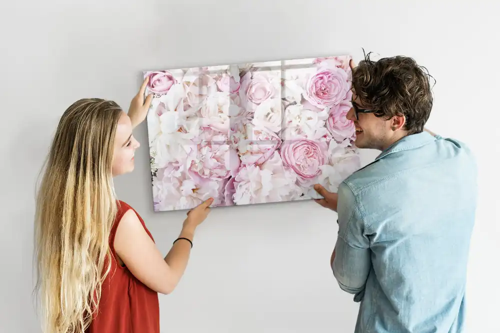 Magnetická kreslící tabule pro děti s motivem květinových větví