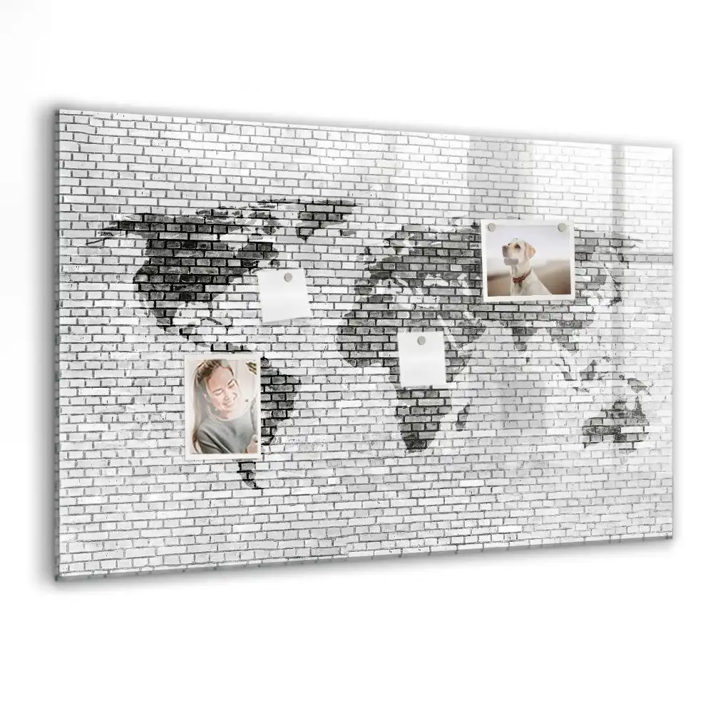 Magnetická kreslící tabule pro děti se vzorem cihlové zdi