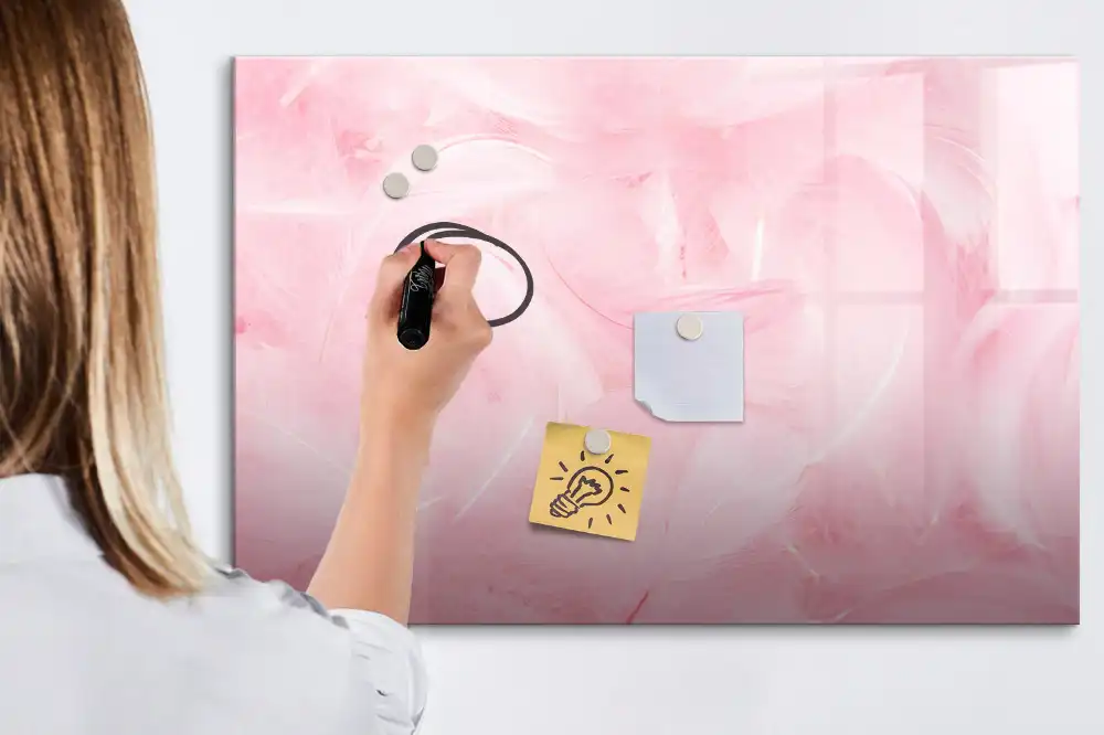 Dětská magnetická kreslící tabule s motivem abstraktního peří