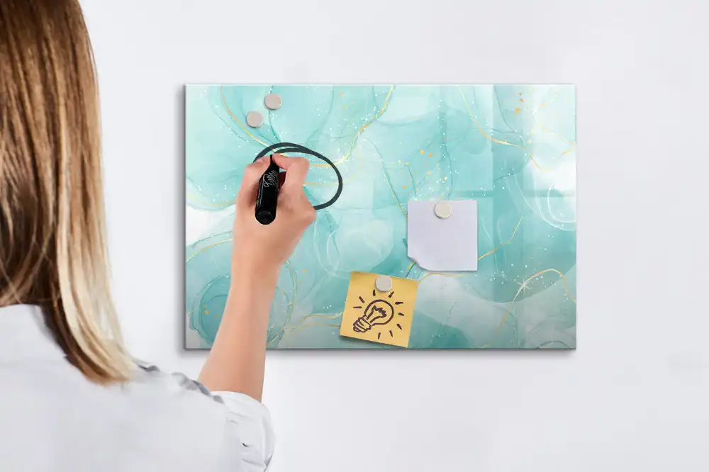 Magnetická kreslící tabule pro děti s motivem mramorové abstraktní malby