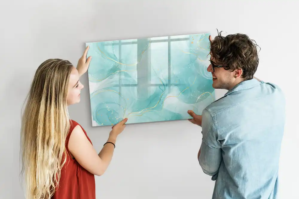Magnetická kreslící tabule pro děti s motivem mramorové abstraktní malby