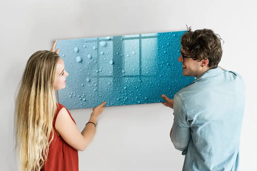 Magnetická tabule na kreslení s motivem detailu kapky vody