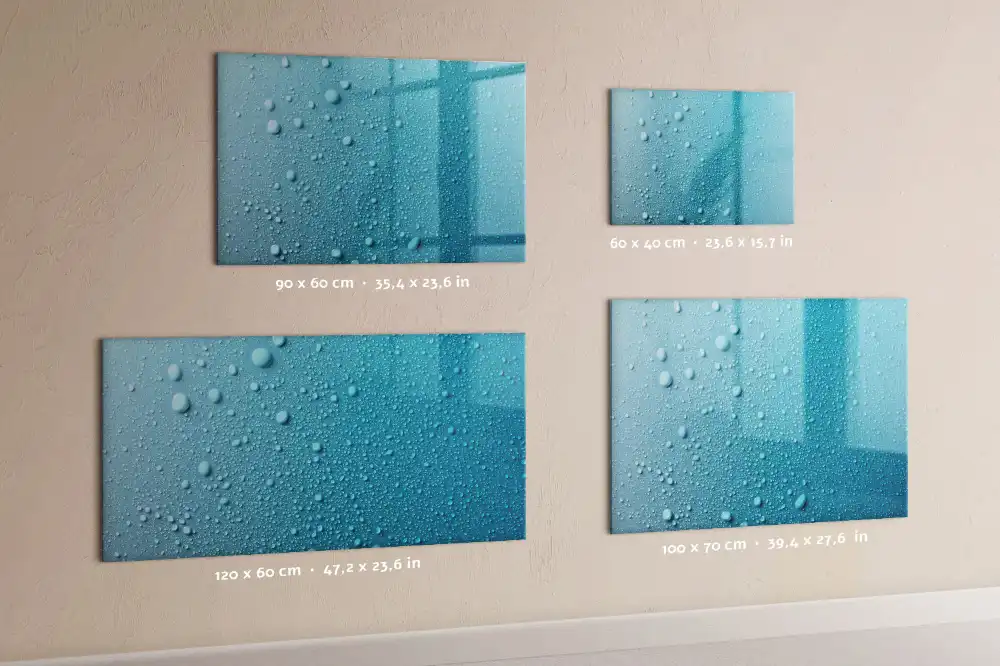 Magnetická tabule na kreslení s motivem detailu kapky vody