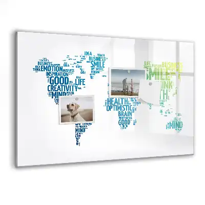 Magnetická kreslicí tabule Mapa plná laskavých slov