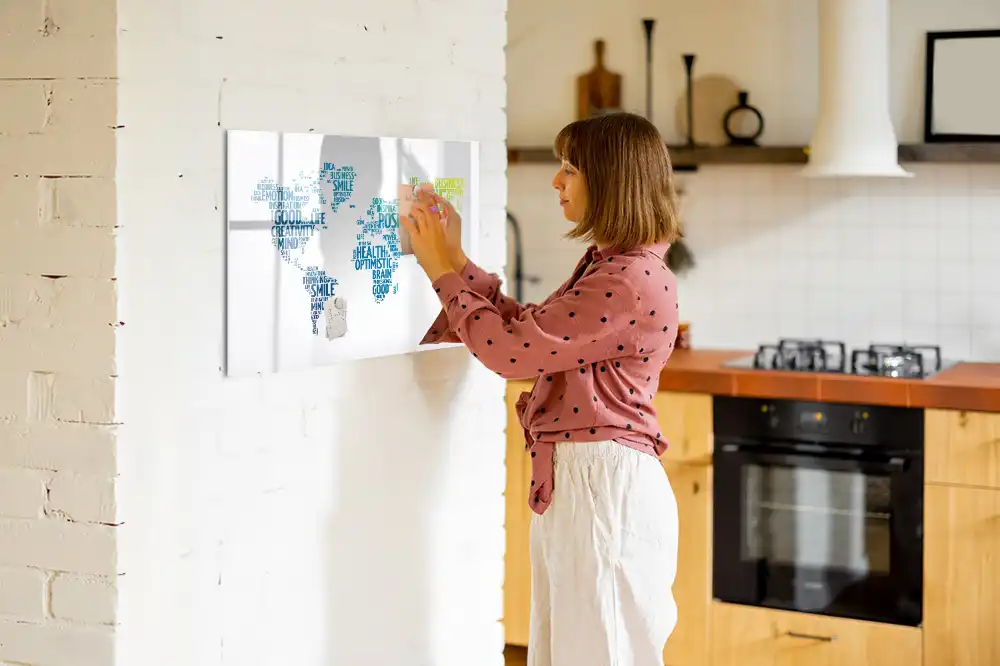 Magnetická kreslicí tabule Mapa plná laskavých slov