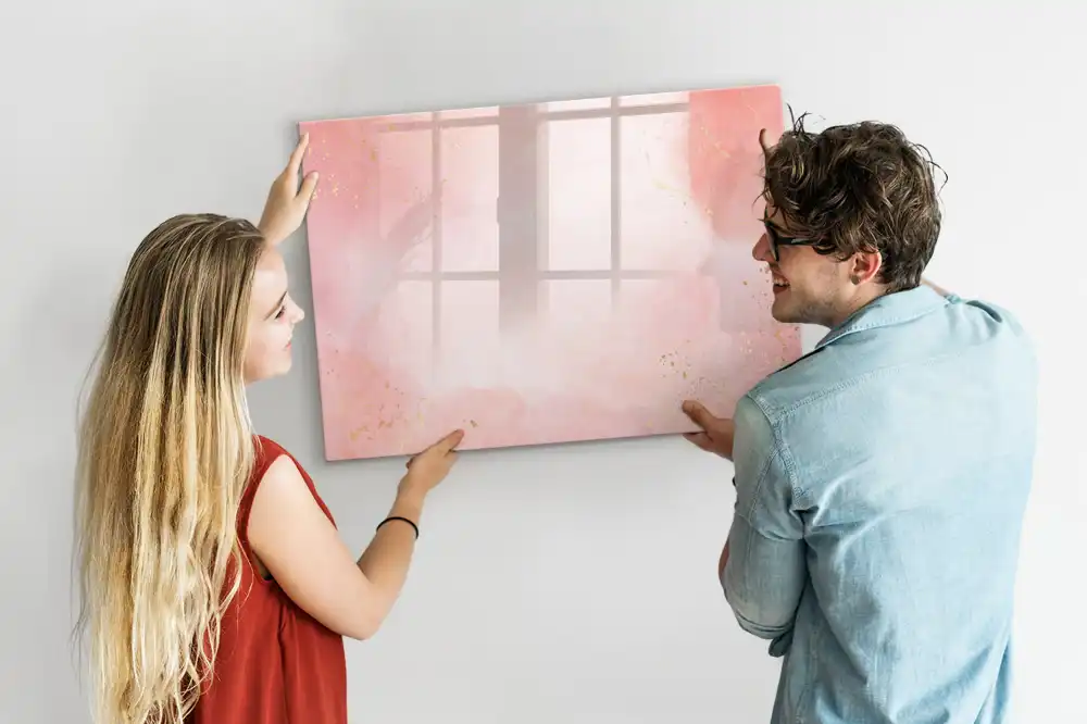 Magnetická tabule na kreslení růžová
