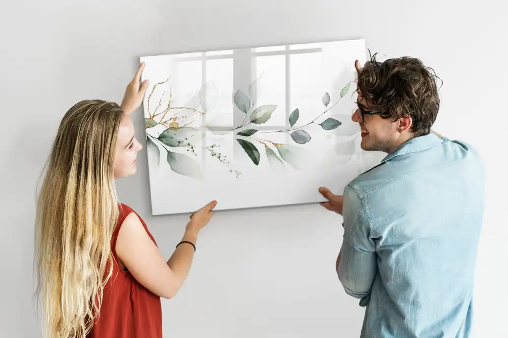Dětská magnetická kreslící tabule s motivem rostlinných listů