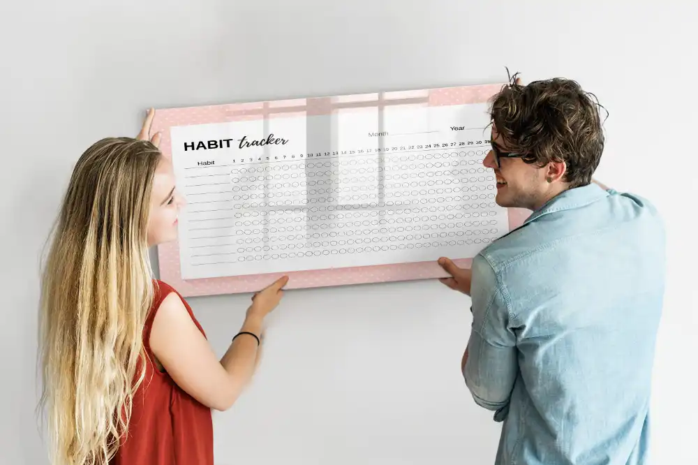 Magnetická kreslící tabule pro děti na sledování denních návyků