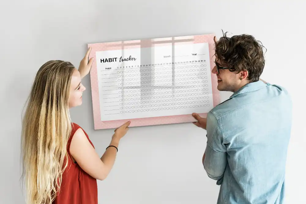 Magnetická kreslící tabule pro děti na sledování denních návyků