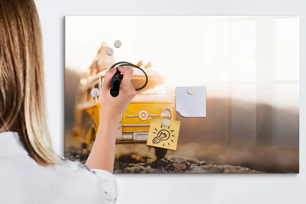 Magnetická kreslicí tabulka Auto na dovolené