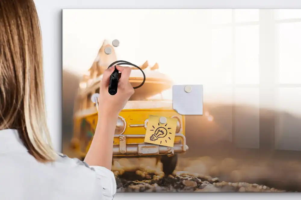 Magnetická kreslicí tabulka Auto na dovolené