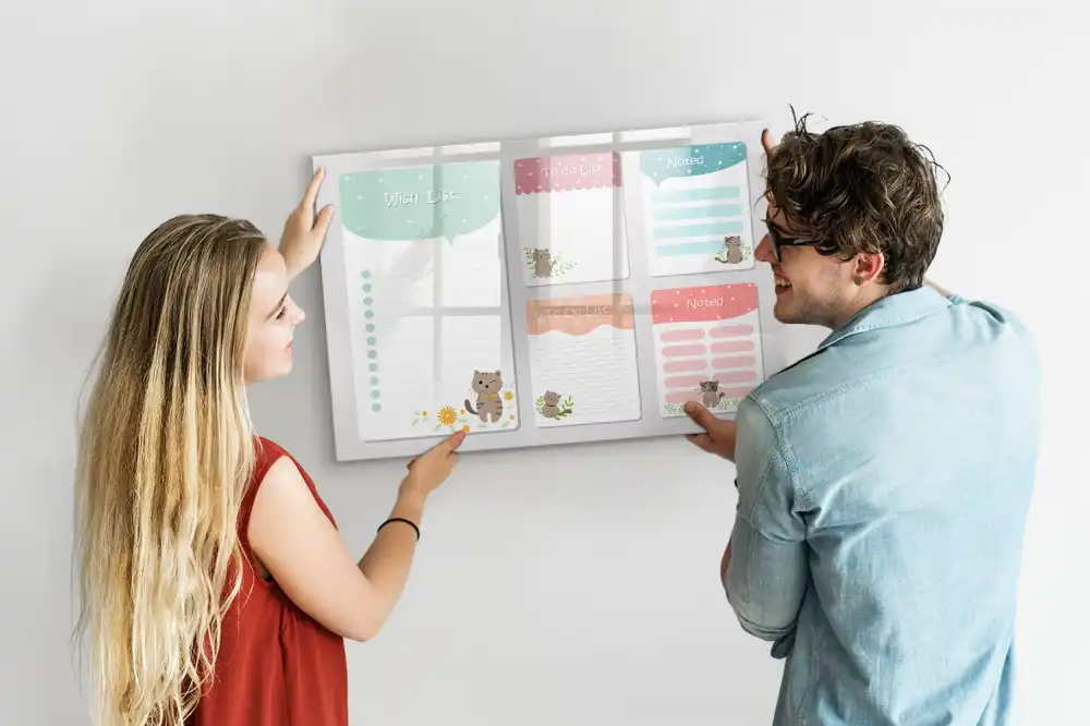Magnetická kreslící tabule pro děti Seznam snů a přání