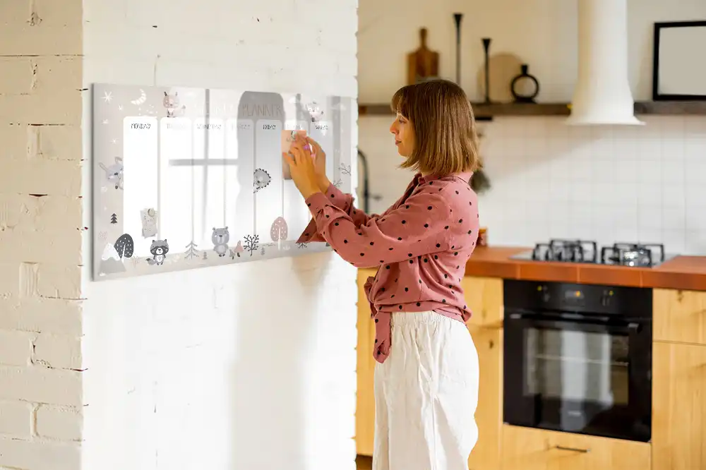 Magnetická kreslicí tabulka organizér se zvířecím motivem