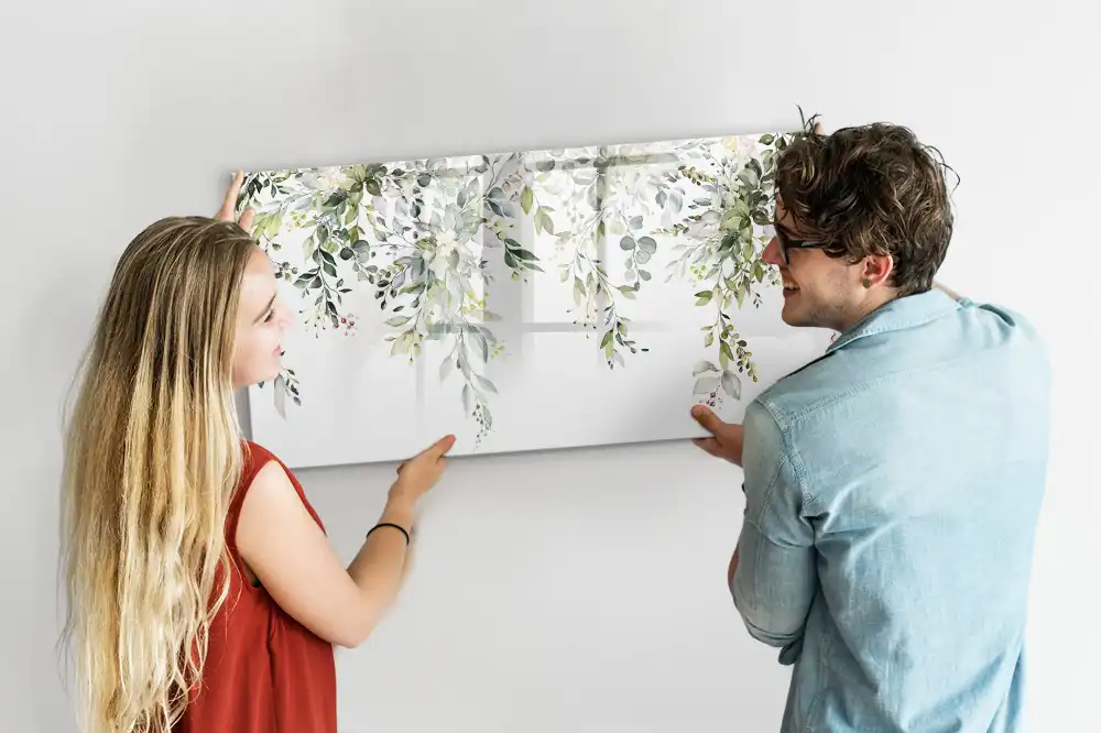 Magnetická kreslicí tabule s motivem kvetoucí jarní přírody