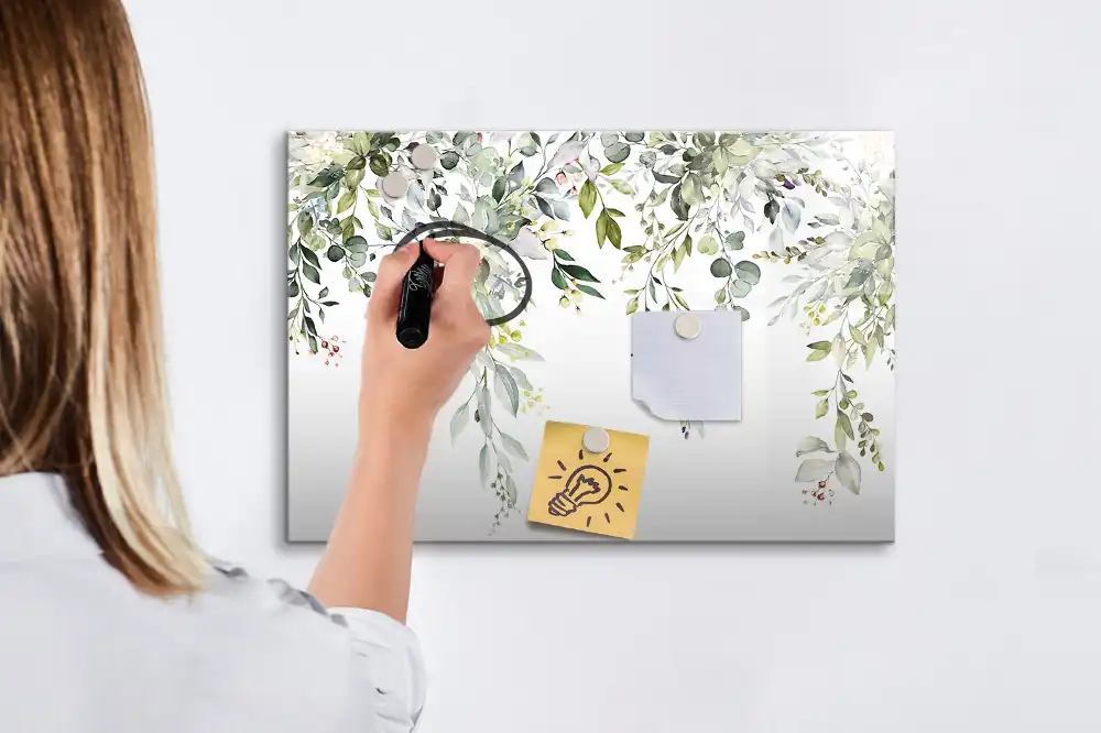 Magnetická kreslicí tabule s motivem kvetoucí jarní přírody