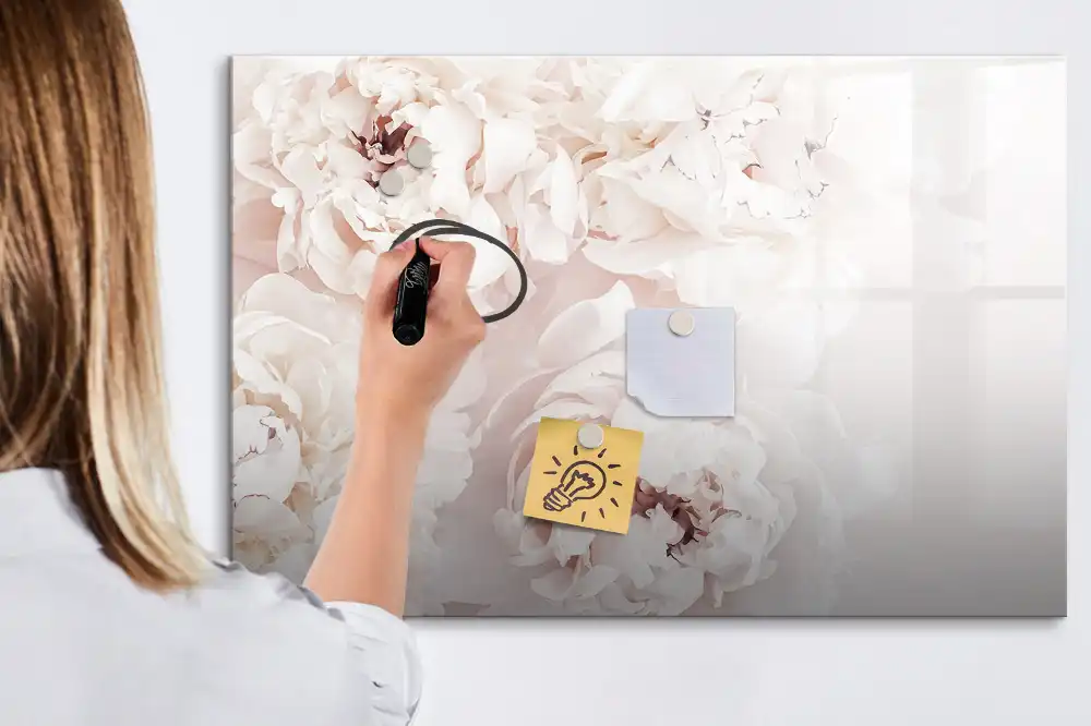 Magnetická kreslící tabule pro děti růžové zahradní pivoňky