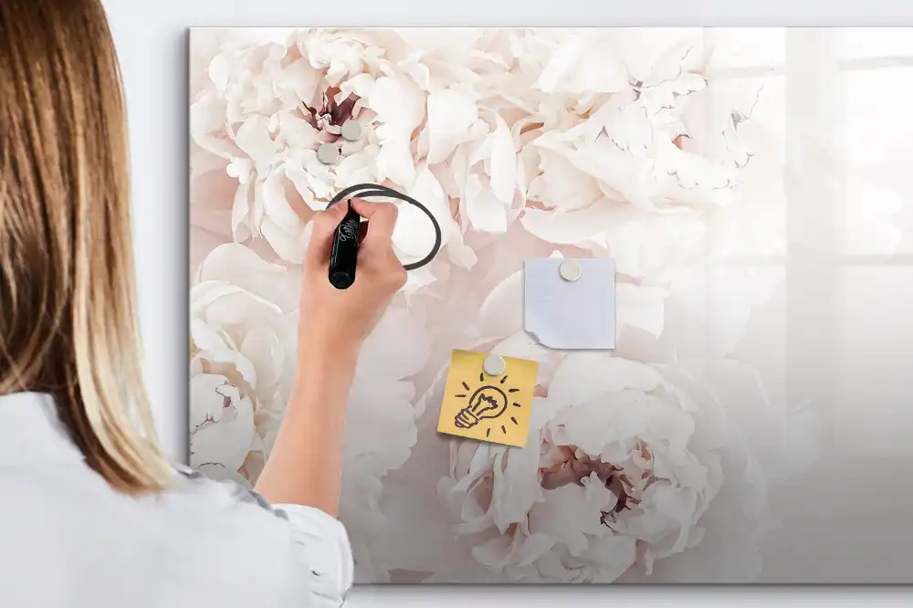 Magnetická kreslící tabule pro děti růžové zahradní pivoňky