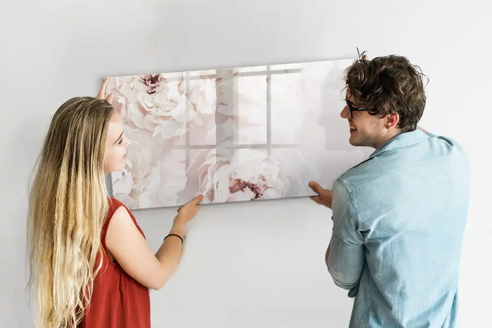 Magnetická kreslící tabule pro děti růžové zahradní pivoňky