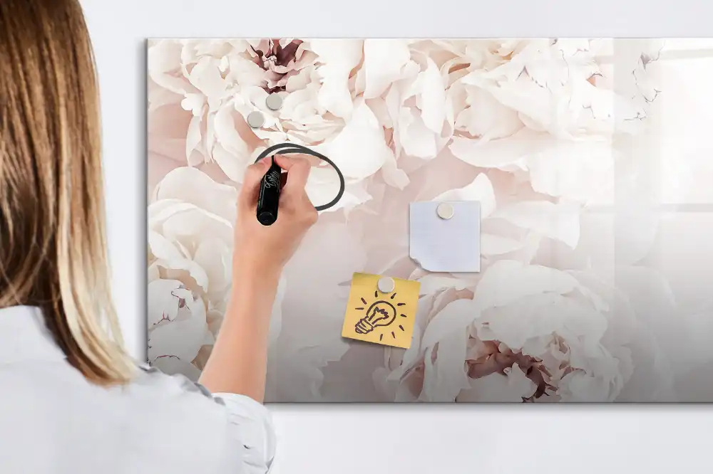 Magnetická kreslící tabule pro děti růžové zahradní pivoňky