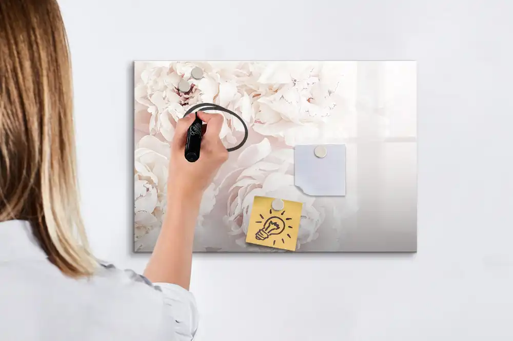 Magnetická kreslící tabule pro děti růžové zahradní pivoňky